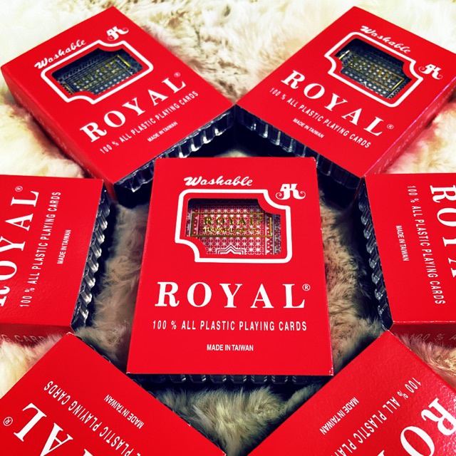 Bài tây Đài Loan Royal  bằng nhựa cao cấp không thắm nước - Bài 52 lá Made in Taiwan - 1 Bộ