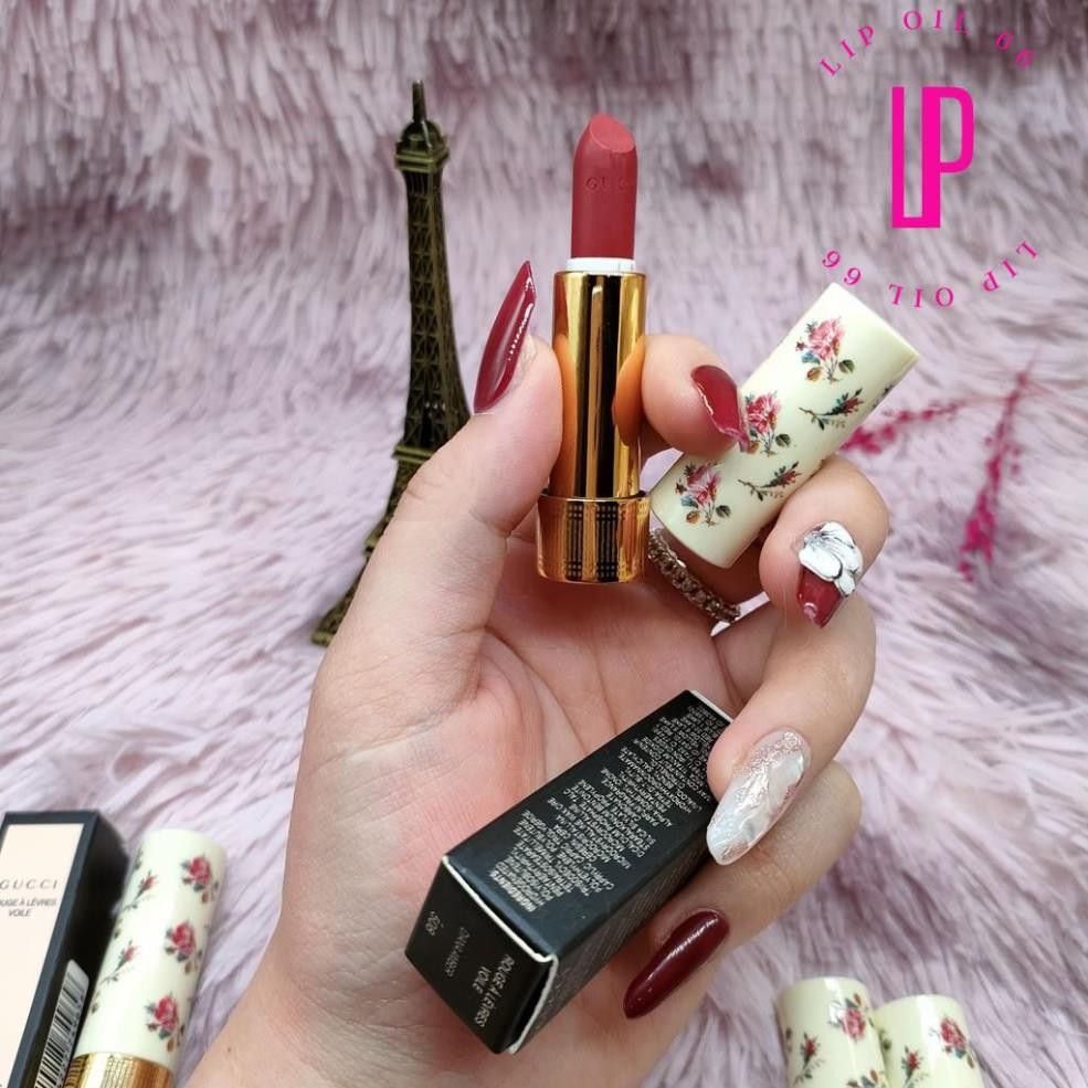 Son Gucci Rouge À Lèvres Voile Vỏ Hoa mini 1.3g đủ tone hot hit bền màu không trôi | BigBuy360 - bigbuy360.vn