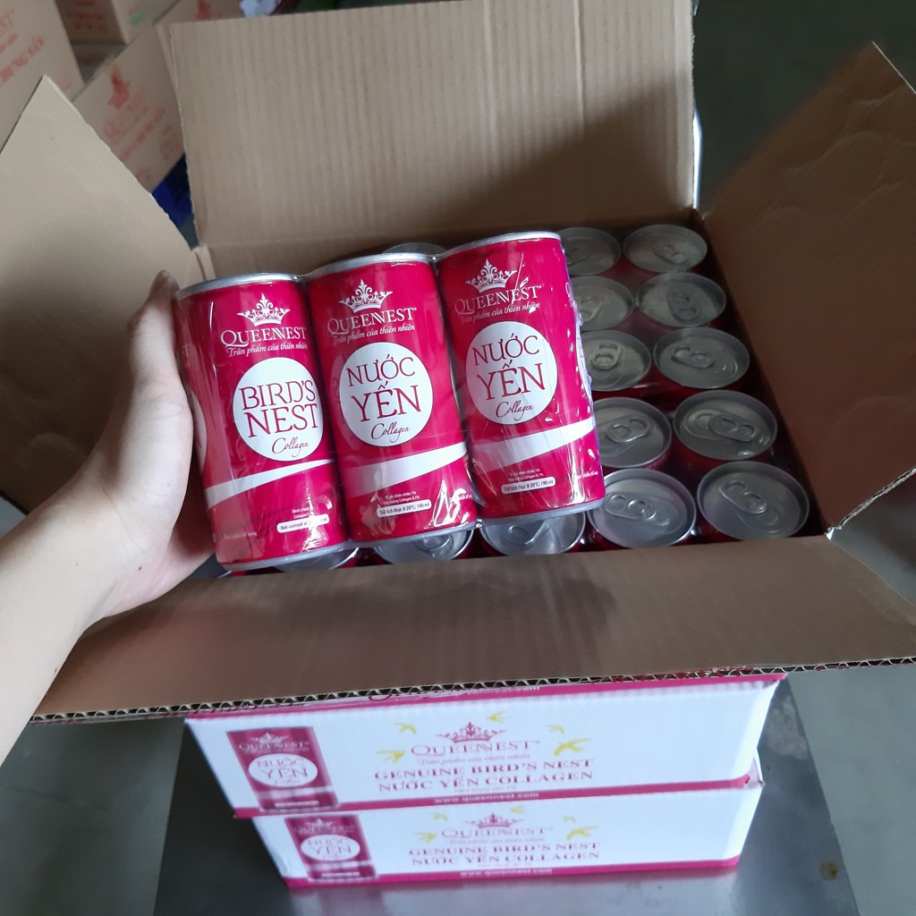 YẾN QUEENNEST COLLAGEN 1% - LỐC 6 LON