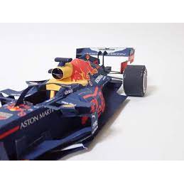 Mô hình giấy 3D  xe đua F1 Honda RB16B đội Red Bull Racing tỉ lệ 1/18