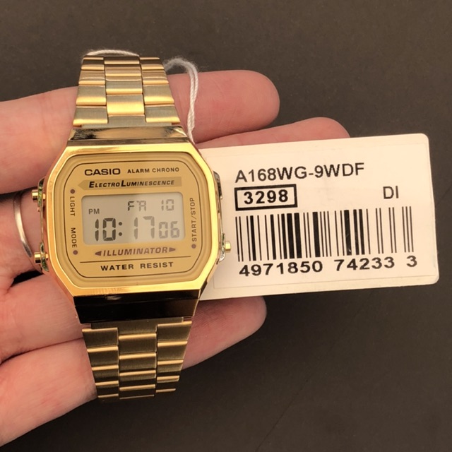 ĐỒNG HỒ CASIO UNISEX A168 GOLD