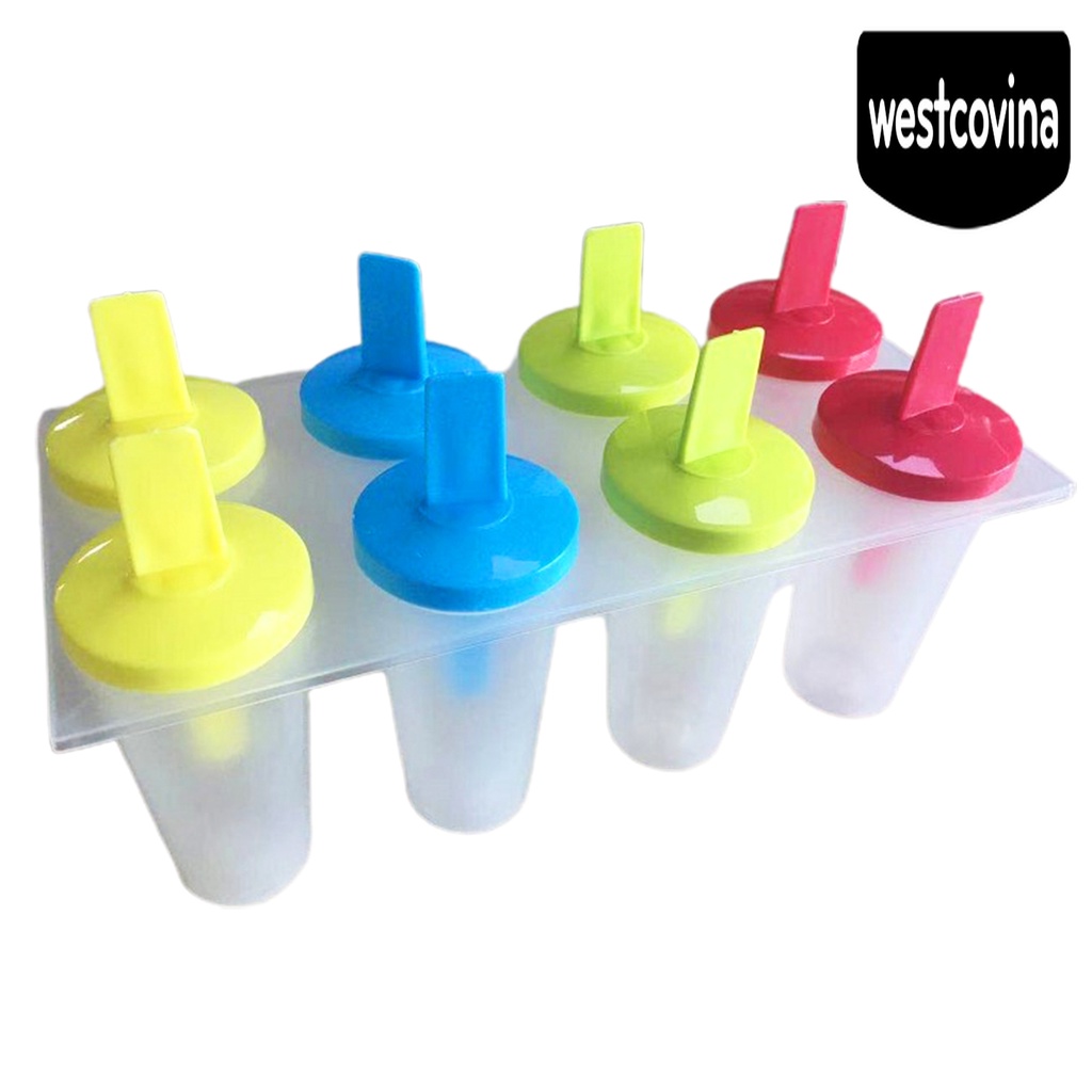 [Hot]☀ Khuôn Làm Kem Que 8 Ngăn Tiện Lợi