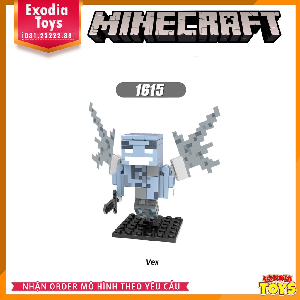 Xếp hình Minifigure nhân vật trò chơi Minecraft - Đồ Chơi Lắp Ghép Sáng Tạo - X0301