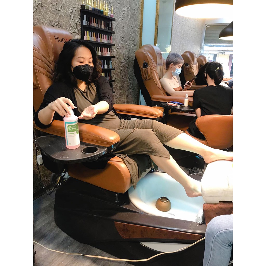 COMBO 5 Chai Nước Rửa Tay Khô ALFASEPT Handrub Thân Thiện Với Da, Giúp Diệt Khuẩn Nhanh Chóng Và Hiệu Quả Lọ 500ml