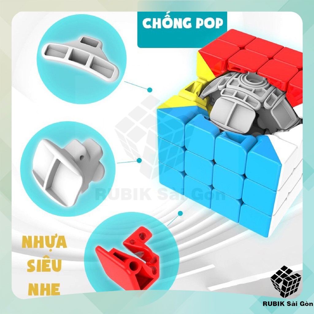 Rubik Stickerless 4x4 Moyu Meilong, Rubic Đẹp Mắt, Xoay Mượt, Ru Bíc 4x4x4 Lập Phương Giá Rẻ Nhất