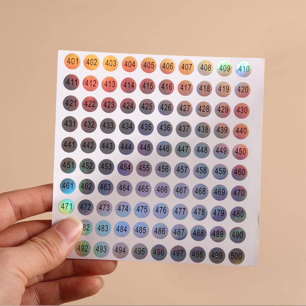 Nhãn Dán Đánh Dấu Số 1-500 Phân Loại Tiện Dụng
