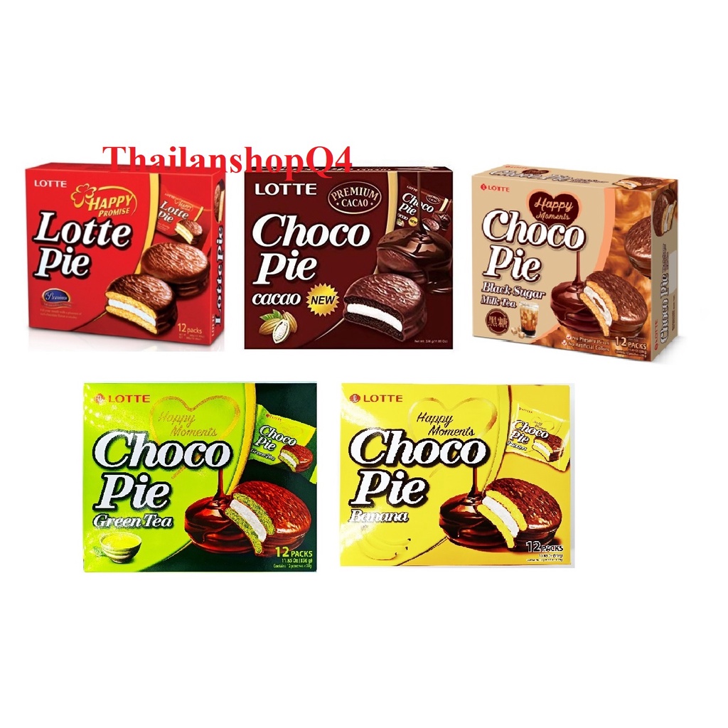 TÁCH LẺ 1 BÁNH CHOCOPIE LOTTE HÀN QUỐC 336G HSD 09/2022