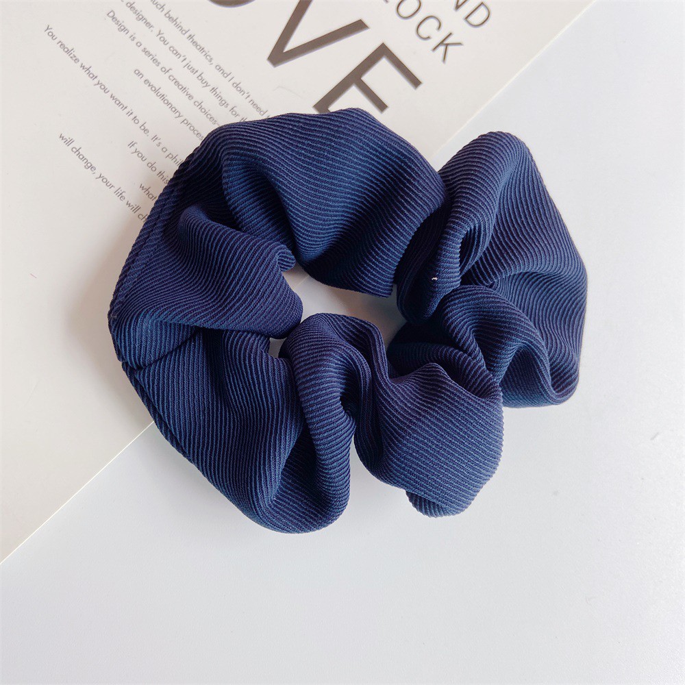 Dây Buộc Tóc Họa Tiết Kẻ Sọc Thời Trang Đơn Giản Phong Cách Retro