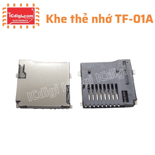 Khe cắm thẻ nhớ TF MicroSD 9P nhấn nhả tháo thẻ