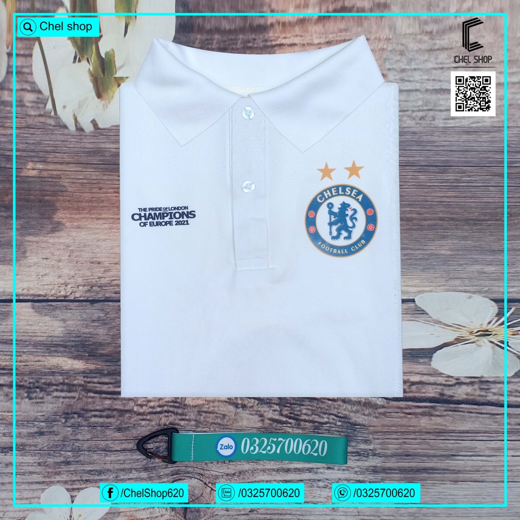 Áo polo cao cấp Chelsea Winner UCL 2021 [ẢNH THẬT]