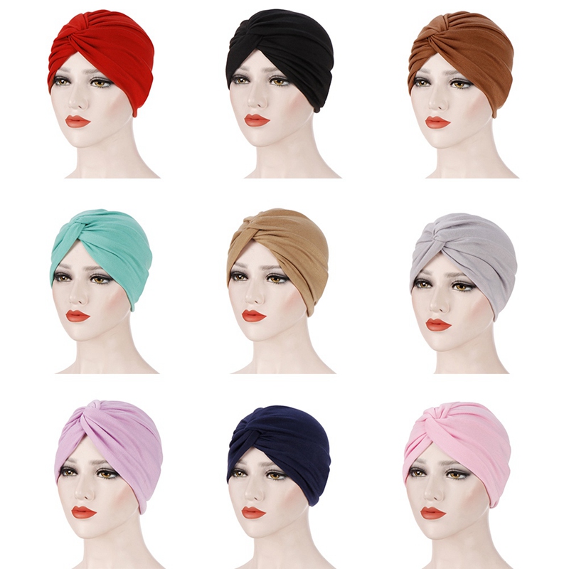 Mũ Turban Màu Sắc Kẹo Ngọt 56-58cm Phong Cách Ấn Độ