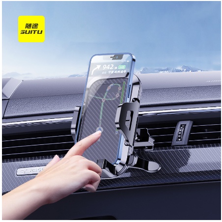 Giá đỡ điện thoại trên ô tô xoay 360 độ, hít gắn taplo và cửa gió điều hòa, kẹp điện thoại ô tô chắc chắn