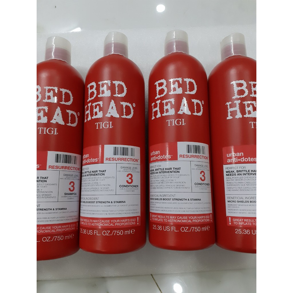 [Lẻ Dầu Gội Hoặc Xả] 750ml Dầu Gội Tigi Bed Head Số 3 Dành Tóc Hư Tổn | BigBuy360 - bigbuy360.vn