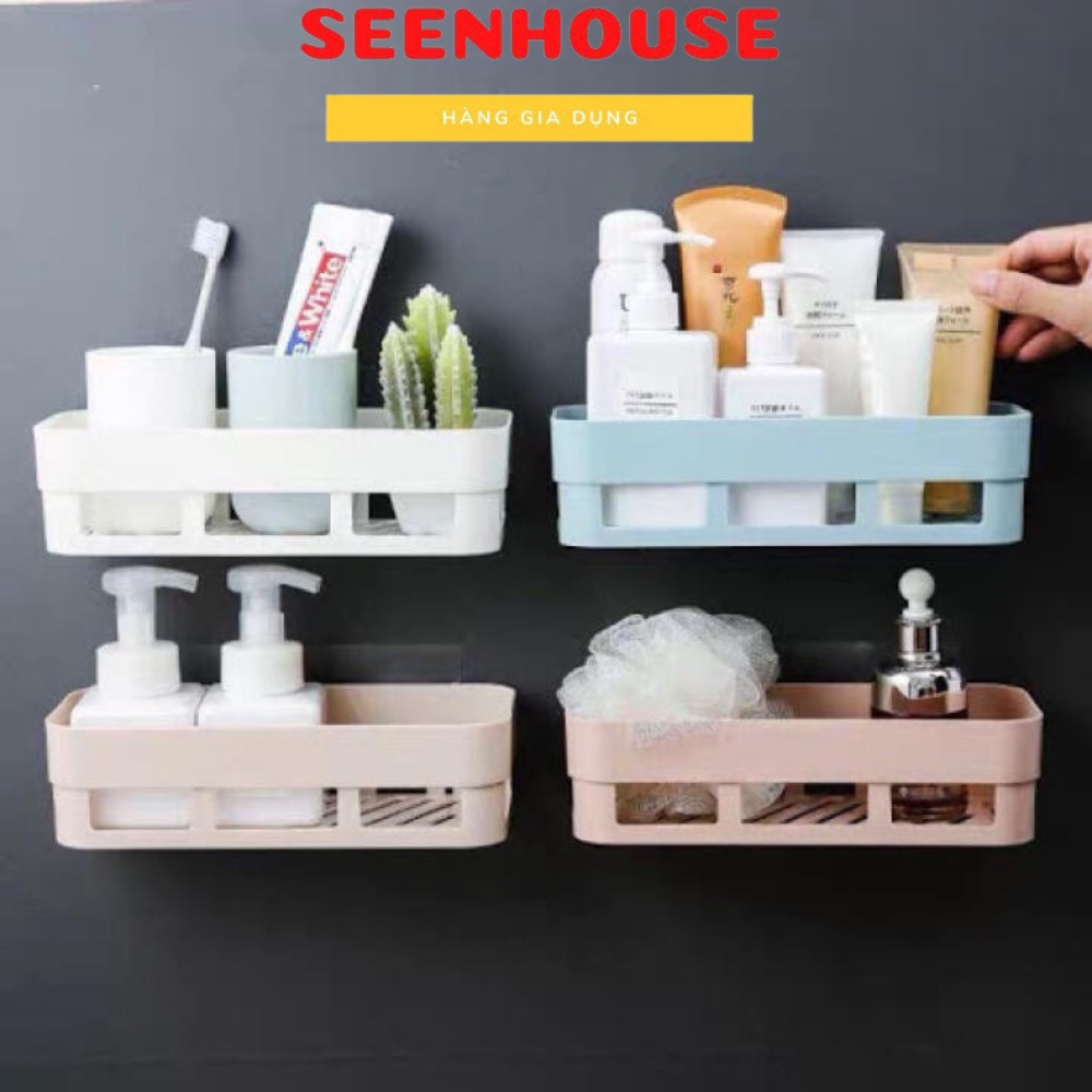 KỆ NGANG DÁN TƯỜNG ĐỂ ĐỒ HÌNH CHỮ NHẬT -mẫu mỏng