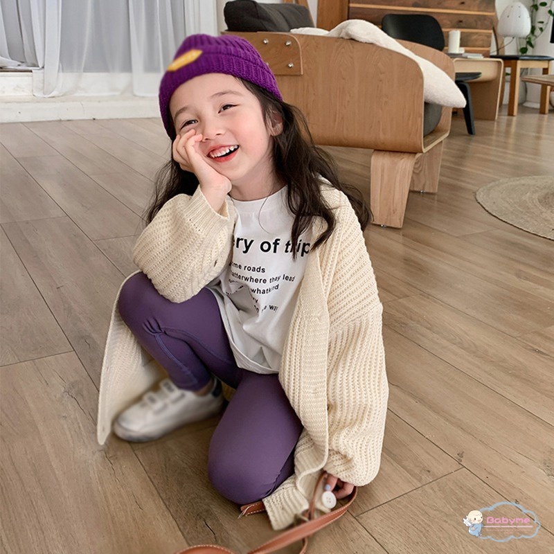 Quần Legging Trơn Màu Thoáng Khí Thoải Mái Dành Cho Bé Gái