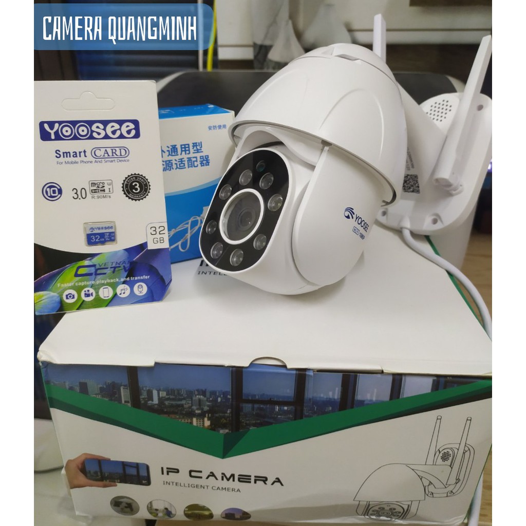 Camera IP Yoosee PTZ ngoài trời 1080p xoay 360 độ, chống nước, báo động chống trộm, ban đêm có màu | WebRaoVat - webraovat.net.vn