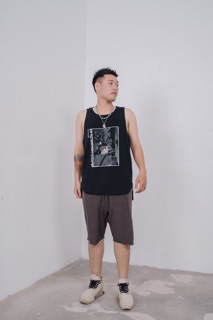 Áo tanktop layer The Old Apartment đen