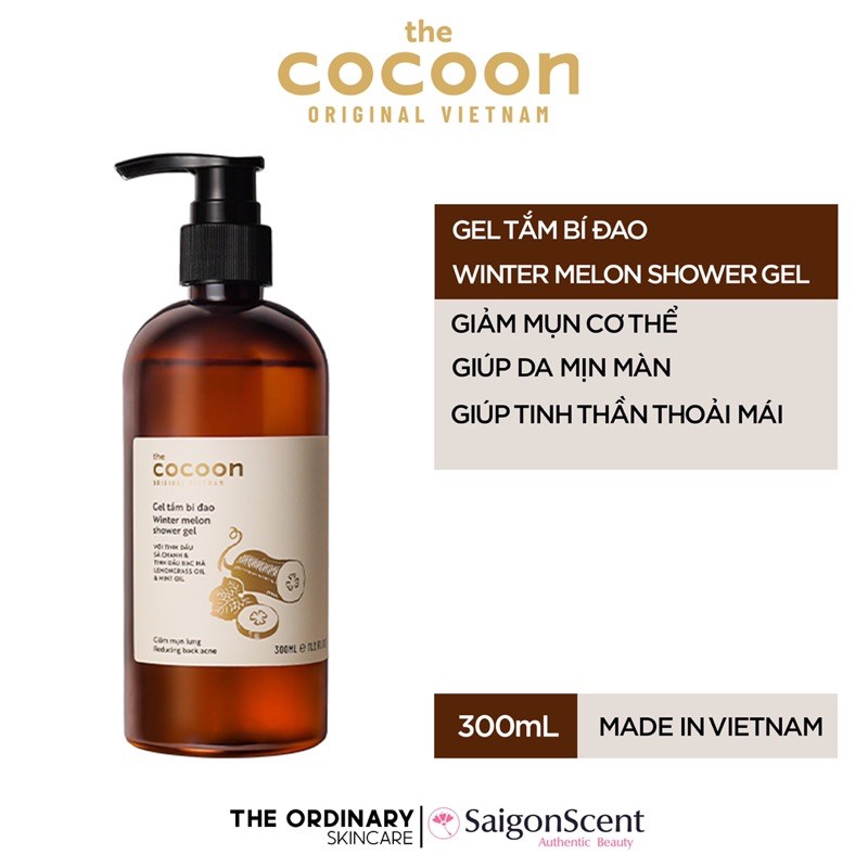 Gel tắm bí đao Cocoon ( 300mL )