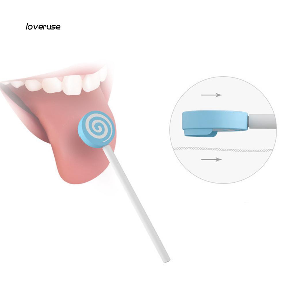 Dụng cụ vệ sinh lưỡi cho bé hình kẹo mút