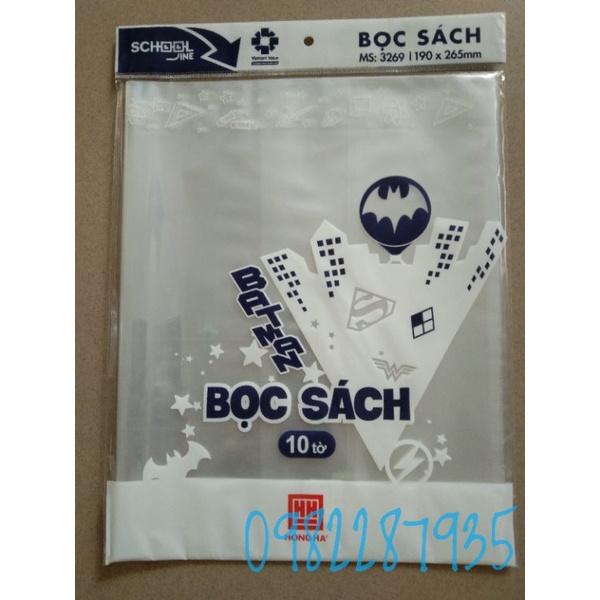 bọc sách khổ to cải cách và A4 nilon