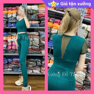 ✅ Cam Kết 100% Ảnh Tự Chụp - Mặc Là Mê ✅Bộ đồ tập GYM nữ đa năng - Yoga nữ - quần áo tập thể thao nữ cộc tay lưới 1 màu