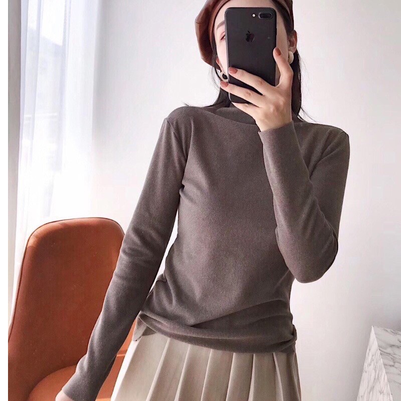 Áo giữ nhiệt cổ 3 phân xuất Nhật ( Túi zip)