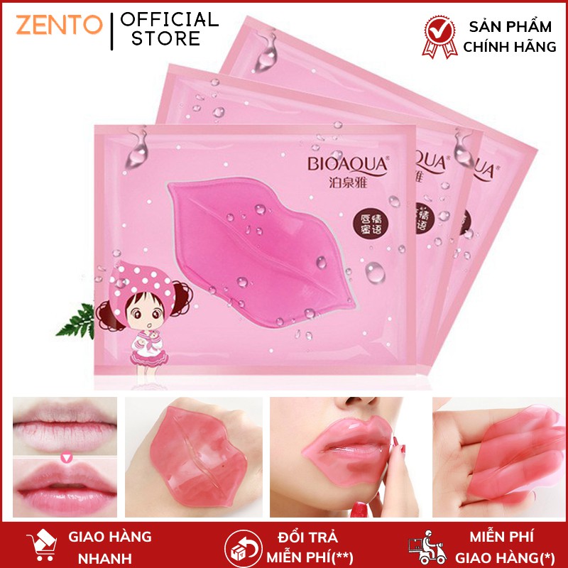 Mặt nạ môi collagen dưỡng môi hồng, giảm thâm Zento | BigBuy360 - bigbuy360.vn