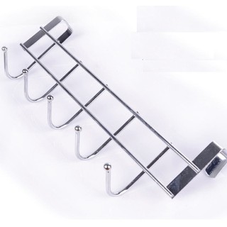 Mắc quần áo treo tường 5-7 móc bằng inox 304 cao cấp