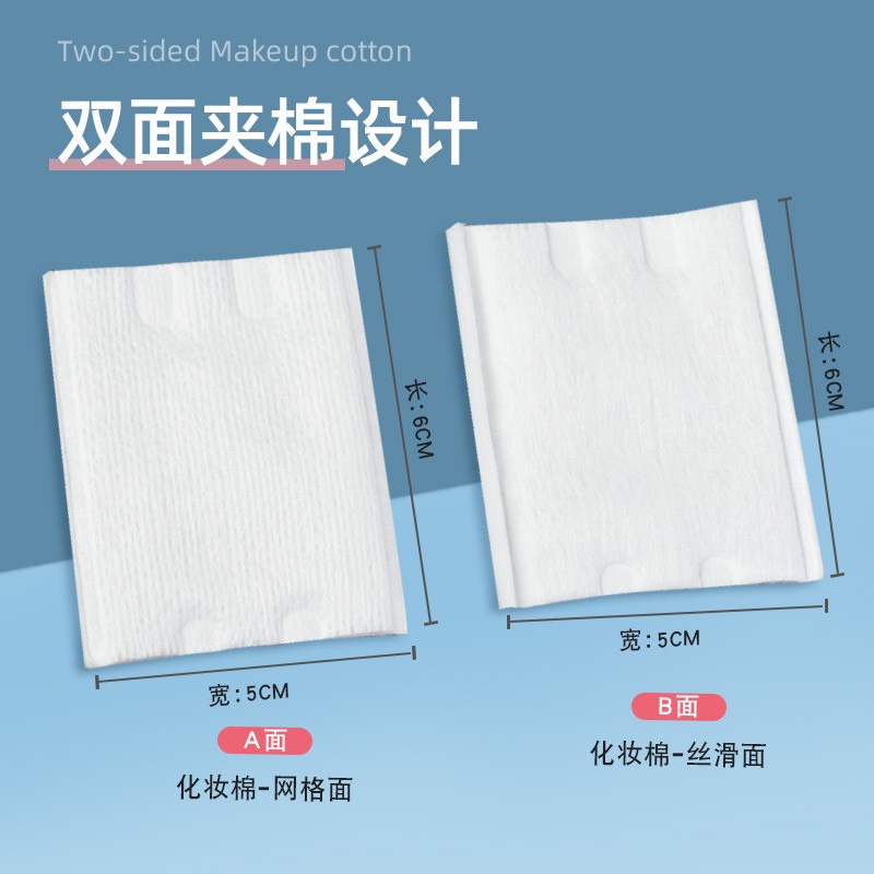 Bông tẩy trang 100 miếng cotton màu trắng giá rẻ dạng bịch SOBO BEAUTY chính hãng thương hiệu monkids