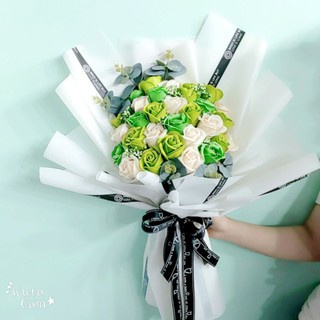 Hoa hồng sáp bó 25 bông