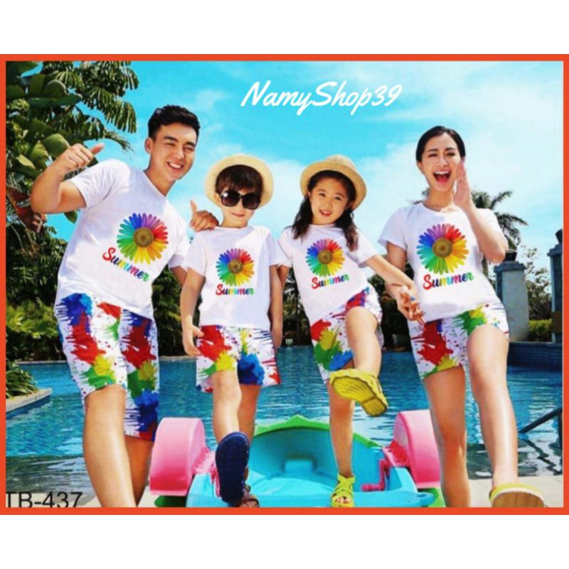 Combo đồng phục gia đình đi biển, du lịch