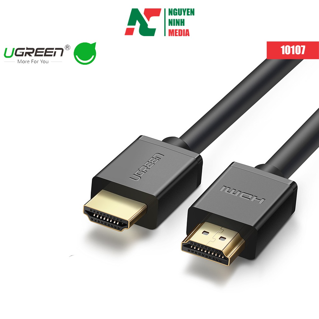 [Mã ELHACE giảm 4% đơn 300K] Cáp HDMI dài 2M cao cấp hỗ trợ Ethernet + 4k 2k HDMI chính hãng Ugreen 10107