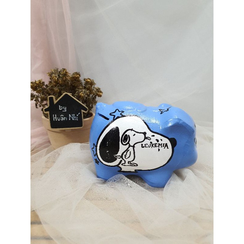 Heo đất handmade - Snoopy