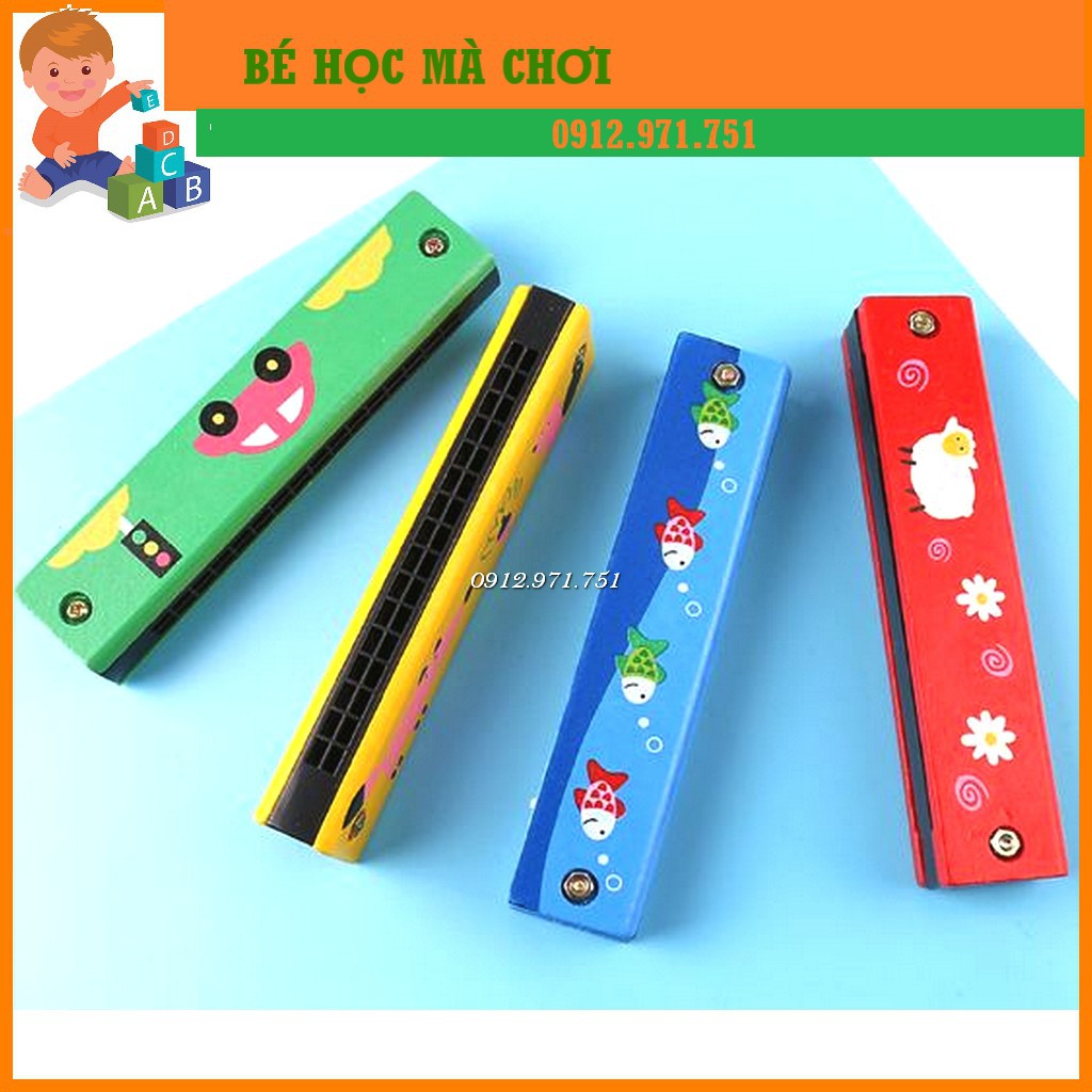 Kèn Acmonica gỗ cho bé| Đồ chơi an toàn