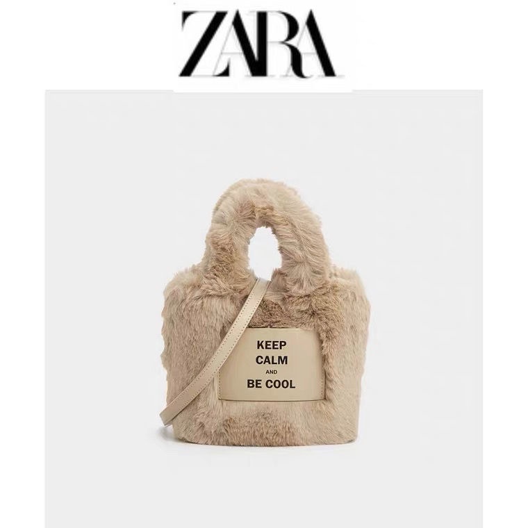 ♟Túi xách nữ zara mùa thu và mùa đông mới thời trang túi xô sang trọng túi xách sang trọng kết cấu chất lượng cao túi đe
