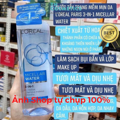 Nước Tẩy Trang Dành Cho Mọi Loại Da L'Oreal Paris 3-in-1 Micellar Water 400ml NTT1893 | WebRaoVat - webraovat.net.vn