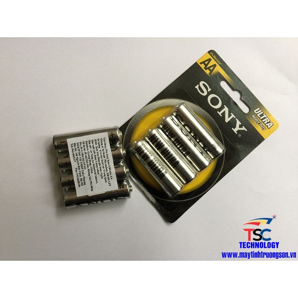 Pin SONY AA - Dùng cho chuột không dây... (Vỉ 4 Viên pin)