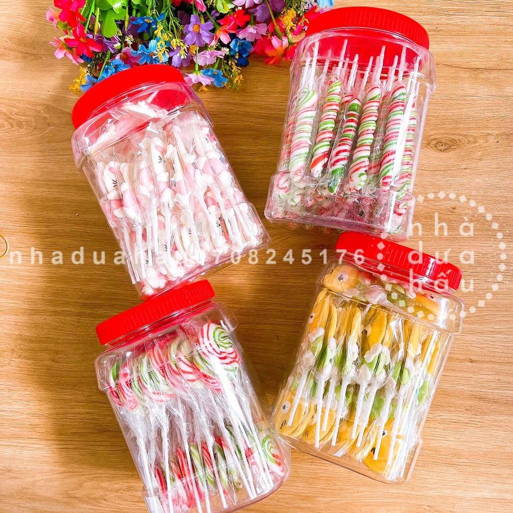 Combo 3 cây kẹo mút sắc màu dễ thương trẻ em hàng công ty Việt Nam que 50g