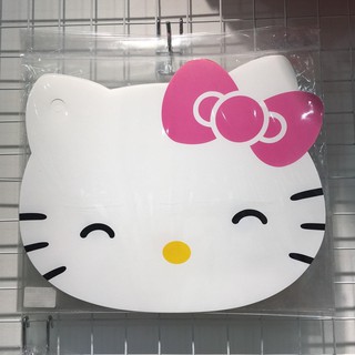 Tấm lót bàn ăn nhựa PVC hình cartoon cho bé 34x29cm - Hello Kitty nơ hồng mặt trắng