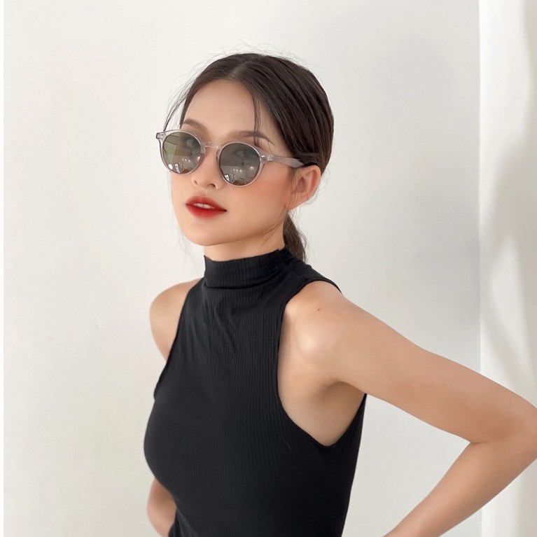 Kính râm nam nữ Lilyeyewear mắt tròn thời trang chống UV400 thiết kế độc đáo R0007 | BigBuy360 - bigbuy360.vn