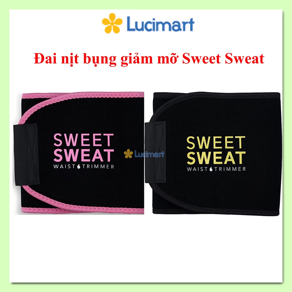 Đai nịt bụng giảm mỡ Sweet Sweat Waist Trimmer for Men &amp; Women [Hàng Mỹ]