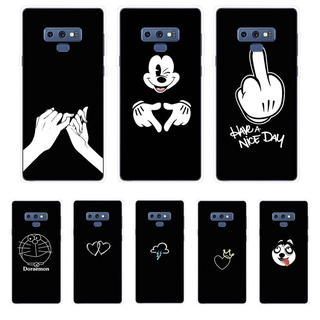 Ốp Lưng Samsung Galaxy Note 8 9 Note8 Note9 TPU mềm Case Cá tính đen tuyền Two