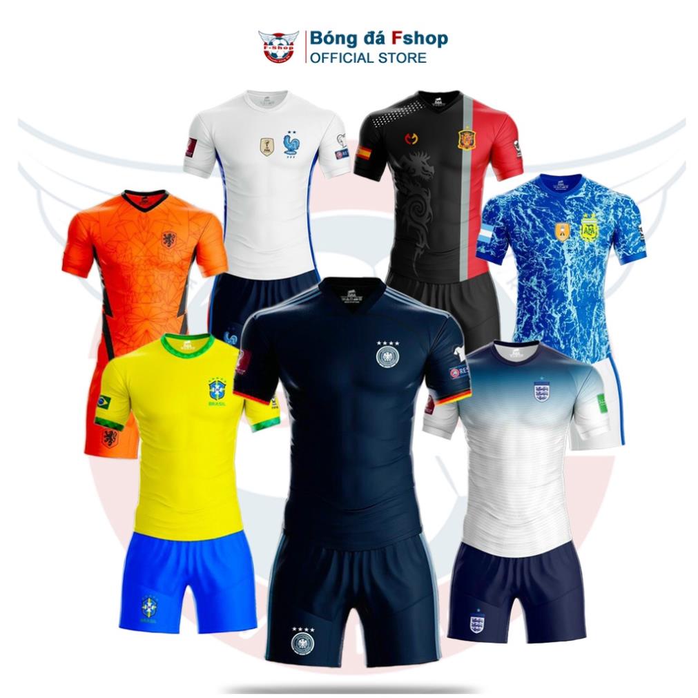 Bộ quần áo bóng đá các đội tuyển quốc gia WorldCup 2022 - Bộ đồ bóng đá đẹp !