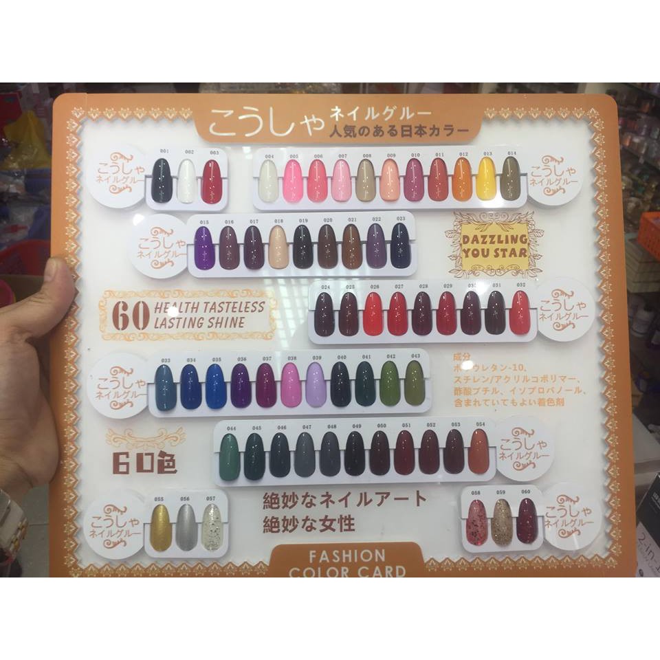 Sơn Gel Nhật Hana Nail ( mã 1-26 )60 màu sắc đẹp - Chất Sơn dẻo mịn, Lên màu Chuẩn - Lẻ 1 Chai 15ml