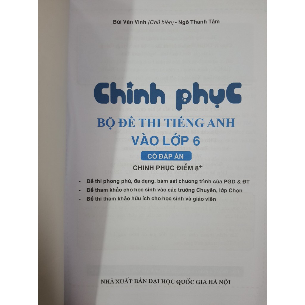 Sách - Chinh phục bộ đề thi Tiếng Anh vào lớp 6