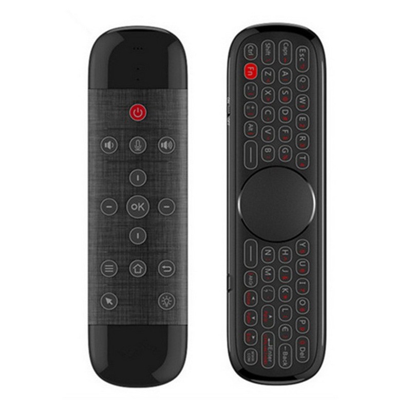 [On Sale] Wechip W2 Pro Air Mouse Remote Control Keyboard Backlight 2.4G wireless Anti-Lost Rechargeable Micro USB interface