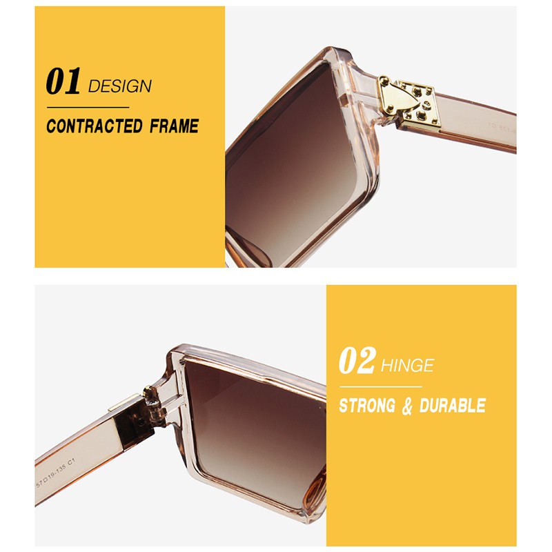 Kính Mát MATA Gọng Vuông Phong Cách Châu Âu Dành Cho Cả Nam Và Nữ