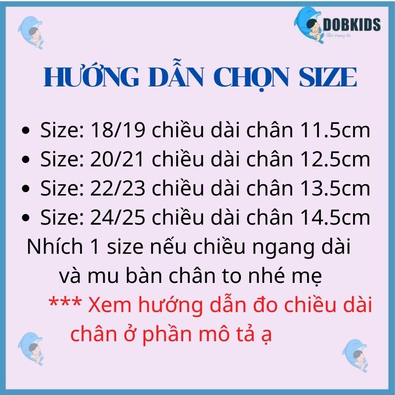 Giày bún tập đi DOBKIDS cho bé trai, bé gái, thoáng mát, siêu mềm, cổ ngắn, có chống trượt, thu đông giúp giữ ấm