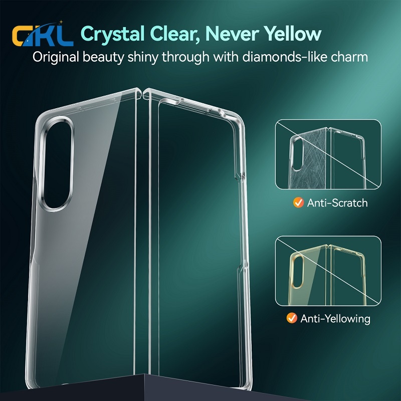 Fold 4 Ốp Điện Thoại TPU PC Cứng Trong Suốt 4 Nắp Gập Siêu Mỏng Chống Sốc Cho Samsung Galaxy Z Fold 3 4 2 Z Flip 3 5G Z Fold3 Flip3