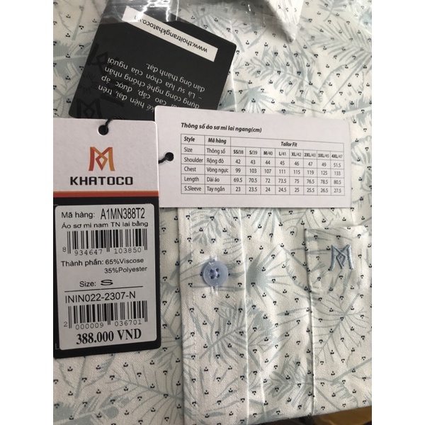 [ Mẫu Mới ] Mát-Đẹp - Lạ - Áo Sơ Mi Ngắn Tay KHATOCO lai bằng.